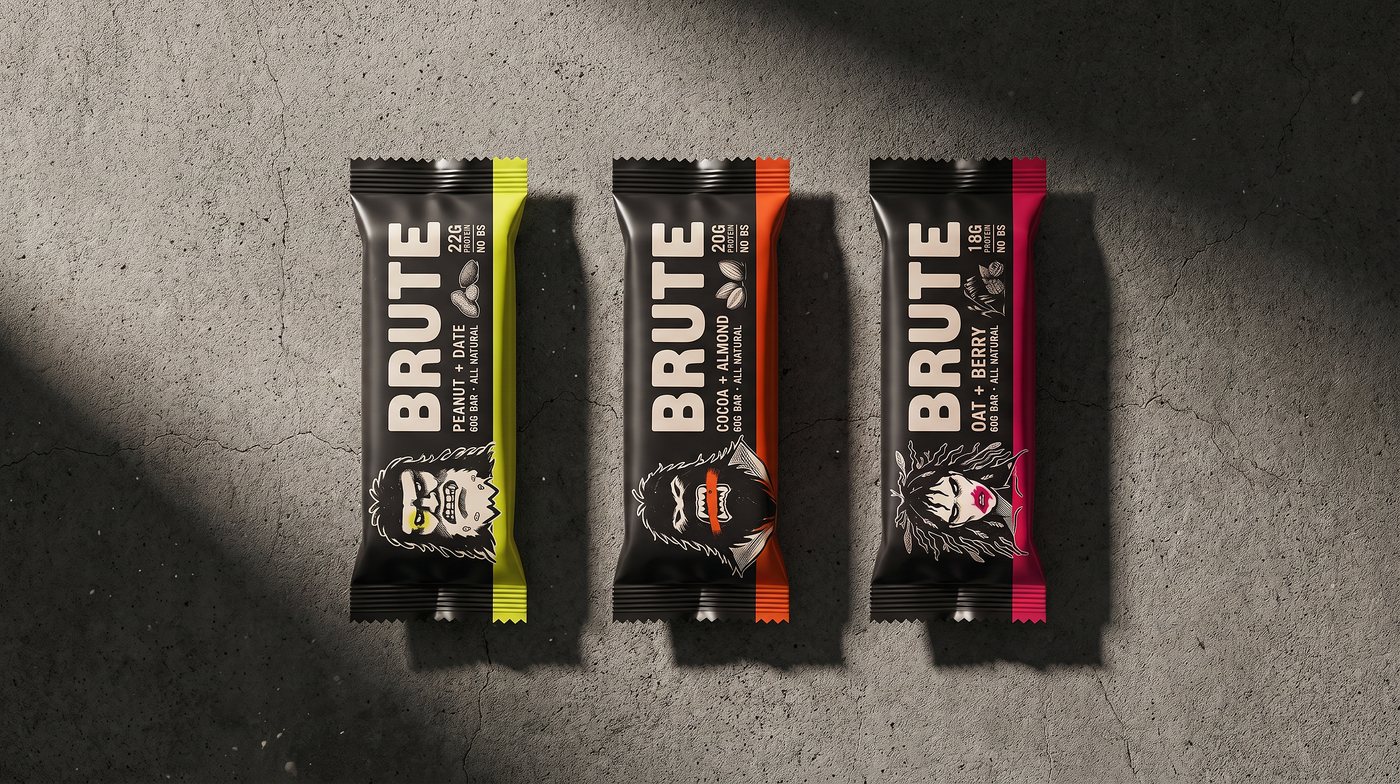 Brute, Verpackung