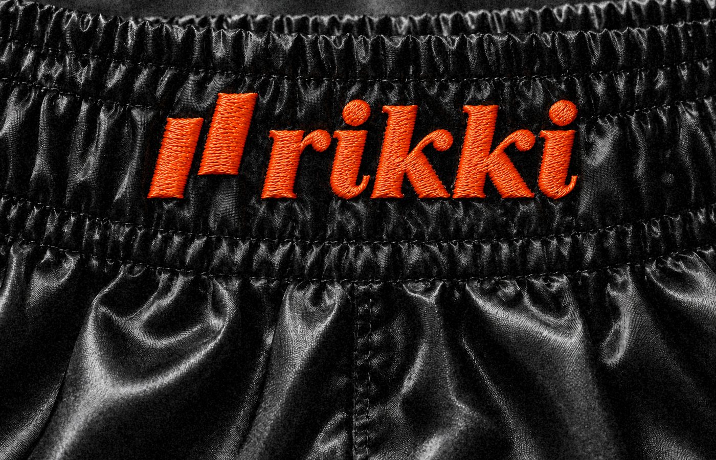 Rikki, Stickerei auf Stoff